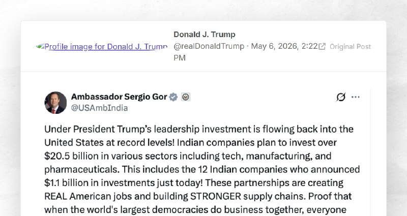 Donald J. Trump: ""