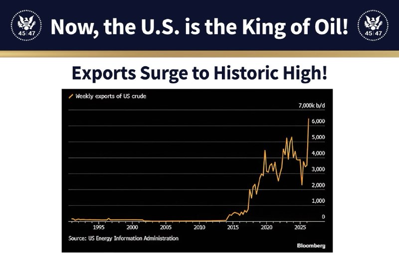 Because of President Donald J. Trump, Oil Exports are SURGING!2026-08-01 18:12 UTCLink