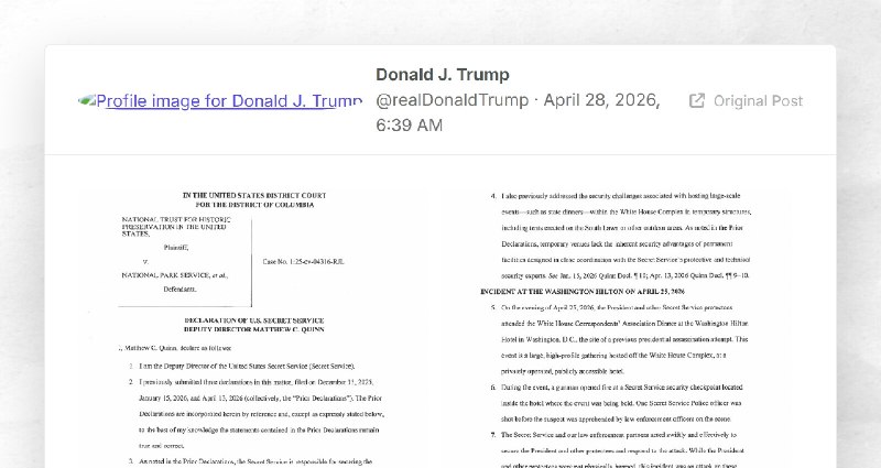 Donald J. Trump: ""