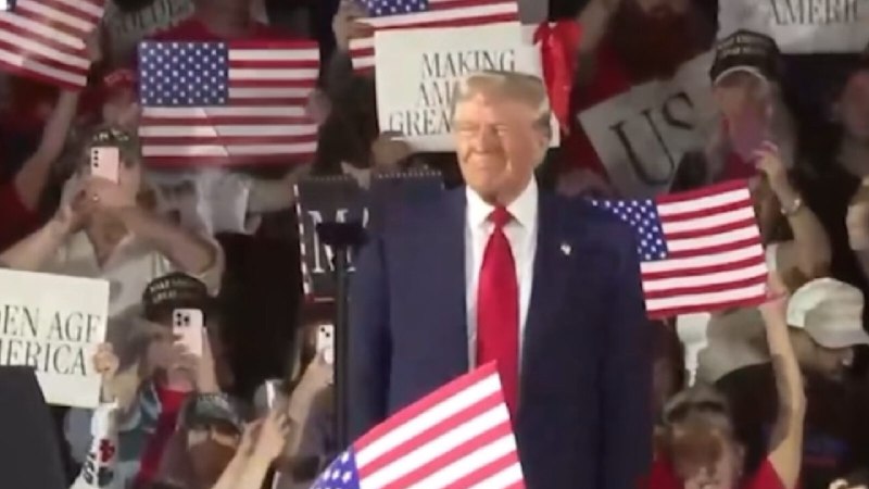 BOOM! President Trump Opens 100 Day Rally with FIRE After EXPLOSIVE Entrance, Touts Border Security, Economy, and Destruction of…