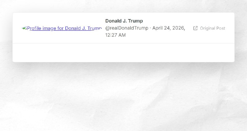Donald J. Trump: ""