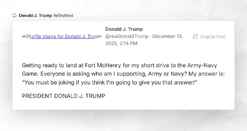 Donald J. Trump: "RT @realDonaldTrumpGetting ready to land at Fort McHenry for my short drive ...