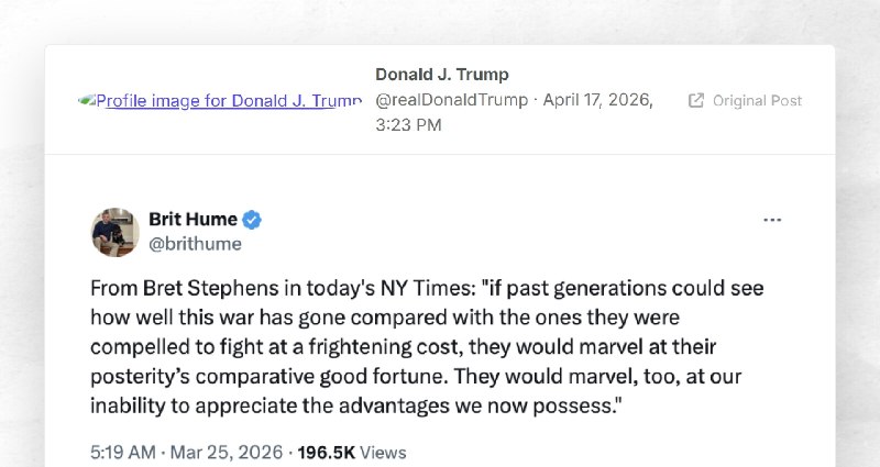 Donald J. Trump: ""