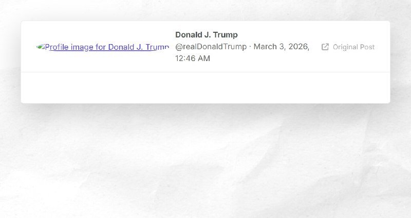 Donald J. Trump: ""