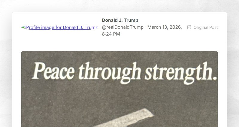 Donald J. Trump: ""