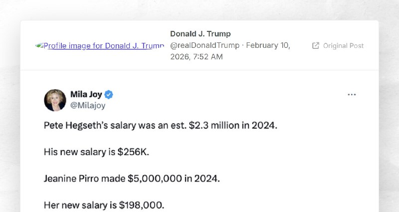 Donald J. Trump: ""