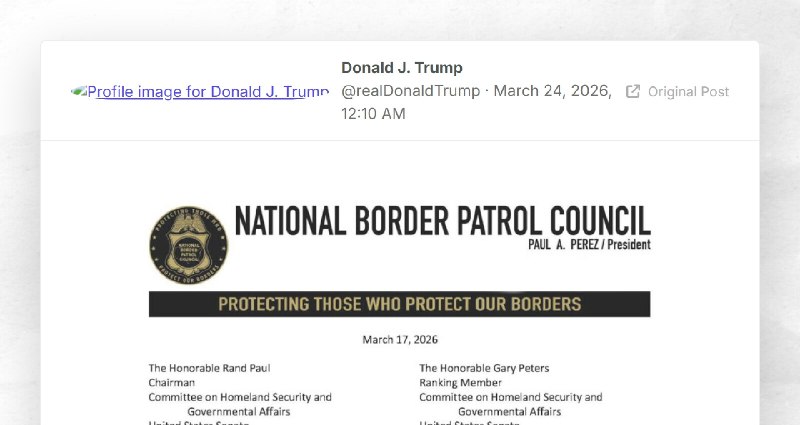 Donald J. Trump: ""