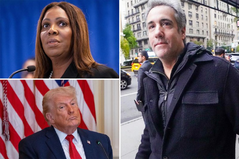 Michael Cohen says he was 'coerced' by Letitia James and Alvin Bragg to turn on Trump