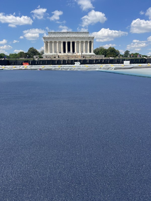 This is the hard rubber surface — No Paint — Before the Vandals cut and pulled it apart!2026-06-24 15:18 UTCLink