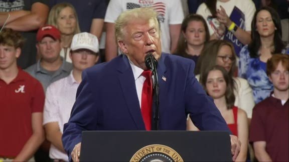 Trump gives emotional tribute to fallen Army Lt Tyler Feehan after flying grieving family on Air Force One