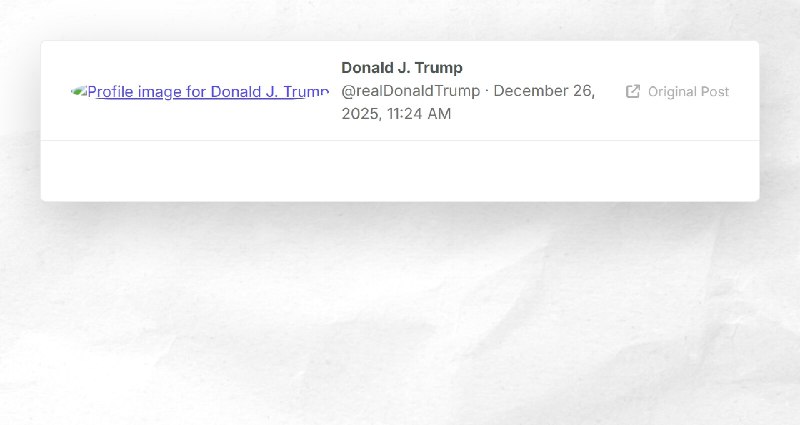 Donald J. Trump: ""