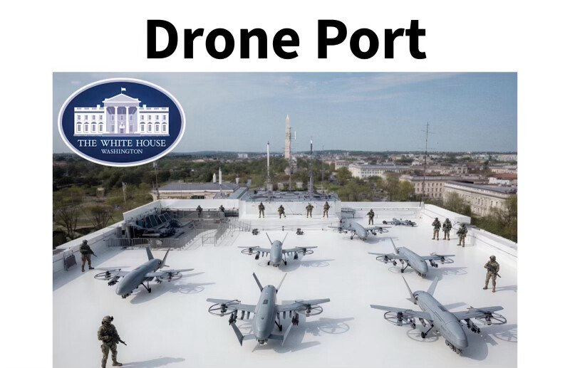 The DronePort on the roof of the White House Ballroom! President DONALD J. TRUMP2026-05-30 20:57 UTCLink