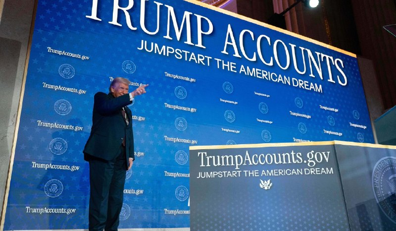 Trump touts explosive early growth of new child savings accounts