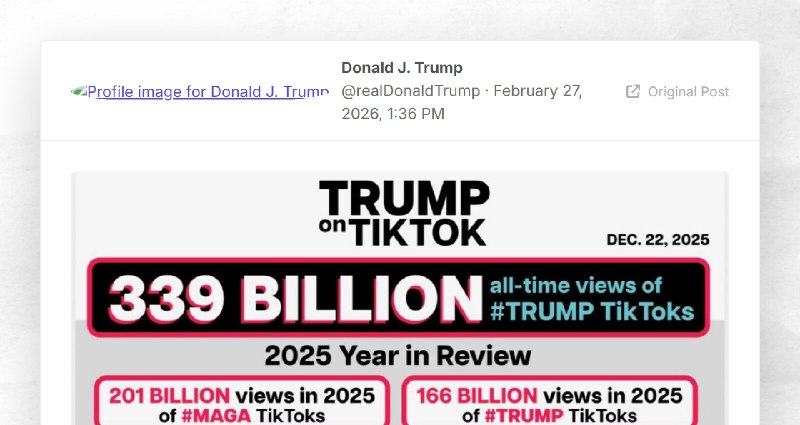 Donald J. Trump: ""