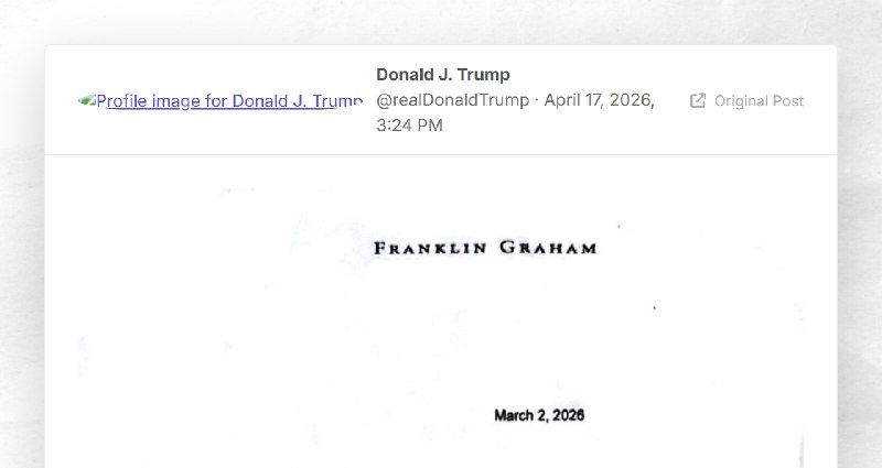 Donald J. Trump: ""