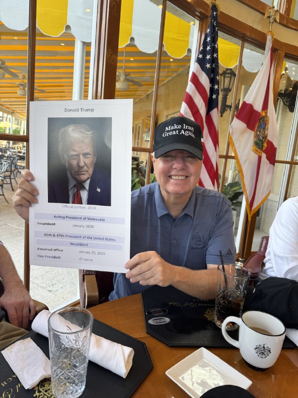 Lindsey having fun just a few weeks ago! Check out the hat! President DJT2026-08-18 13:16 UTCLink