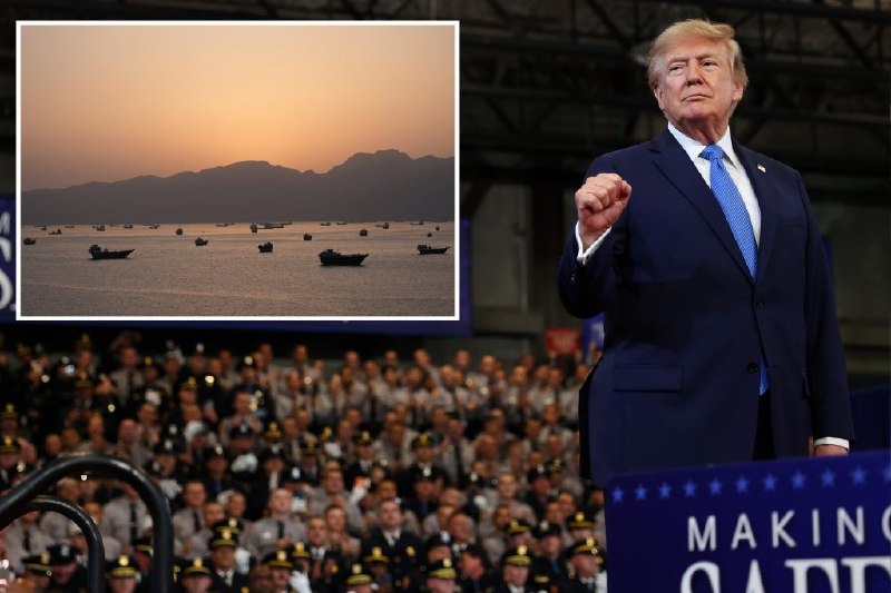 Trump says he'll declare Strait of Hormuz a US territory after defeating Iran, during Long Island rally