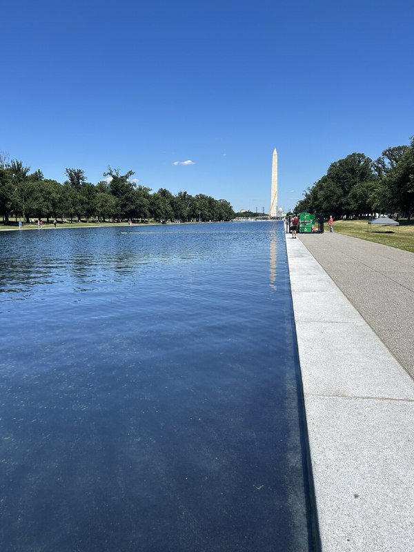 From Greg Wischer at the United States Department of the Interior: “Photo just taken of the Reflecting Pool. As you can see, the water is crystal clear.”2026-07-05 15:43 UTCLinkFrom Greg Wischer at the United States Department of the Interior: “Photo just taken of the Reflecting Pool. As you can see, the water is crystal clear.”2026-07-05 15:43 UTCLink