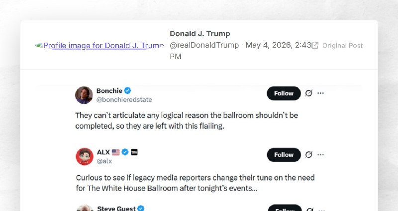 Donald J. Trump: ""
