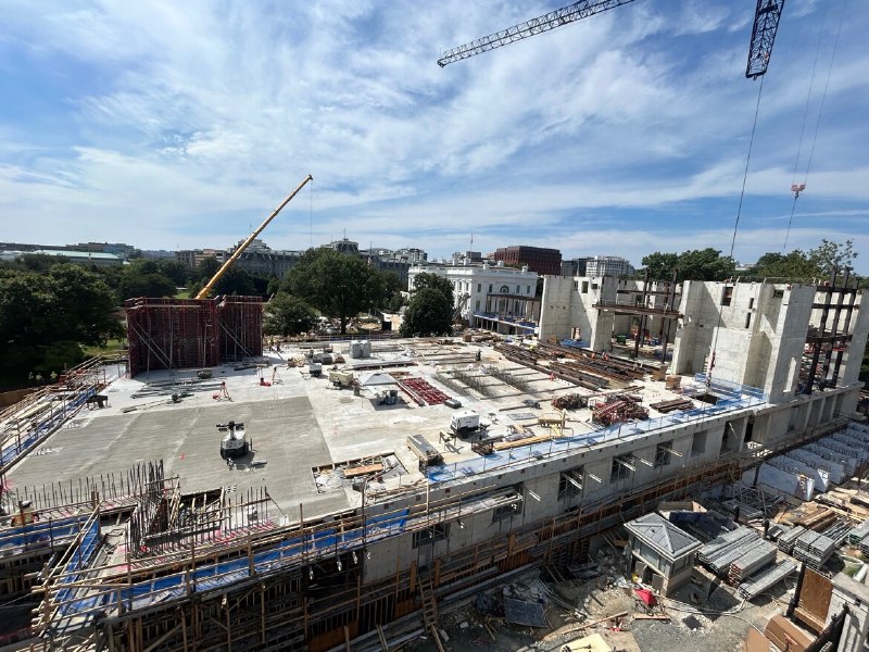 Tremendous work has been done on the magnificent BALLROOM/MILITARY COMPLEX being built on the grounds of the White House! Presidents have wanted this for 150 years, and so has everyone else. It will give the White House, and all of D.C., Great National Security. The Project is under budget, and ahead of schedule! The Ballroom will be paid for with ZERO Dollars of Taxpayer Money. Great American Patriots and Companies are footing the entire bill. President DONALD J. TRUMP2026-08-22 13:32 UTCLink