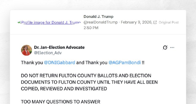 Donald J. Trump: ""