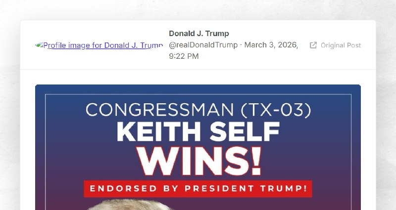 Donald J. Trump: ""