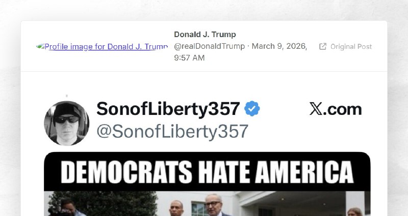 Donald J. Trump: ""