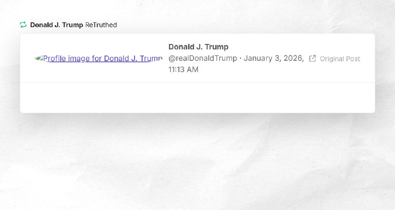 Donald J. Trump: "RT @realDonaldTrump"