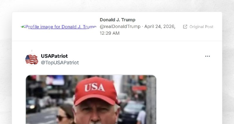 Donald J. Trump: ""